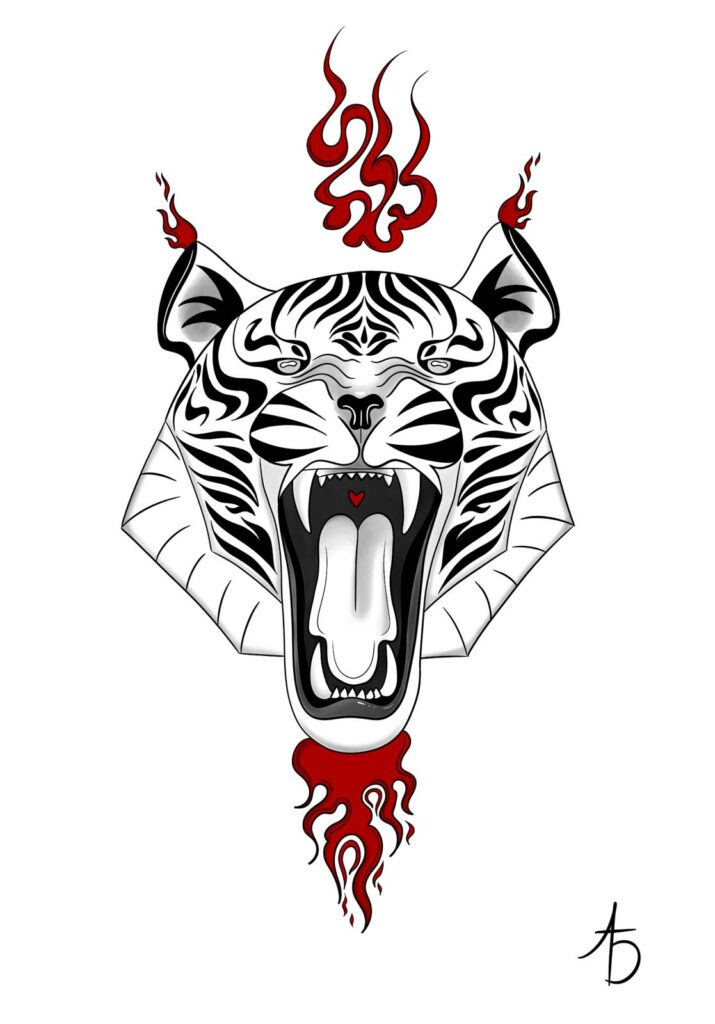 tatouages et illustrations tigre