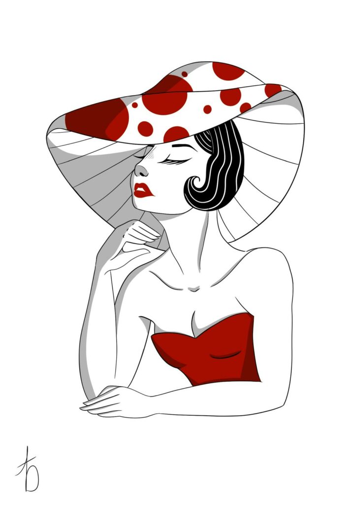 tatouages et illustrations dame champi