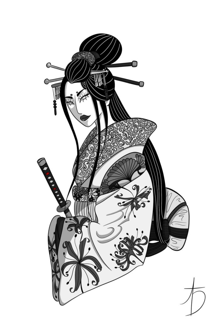 tatouages et illustrations GEISHA