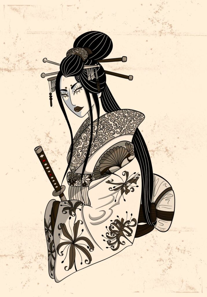 tatouages et illustrations geisha